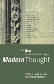 book cover of The new Fontana dictionary of modern thought by Alan Bullock