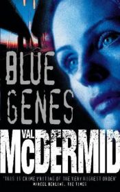 book cover of Blå gener by Val McDermid