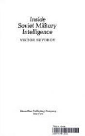 book cover of Inside Soviet Military Intelligence by ヴィクトル・スヴォーロフ
