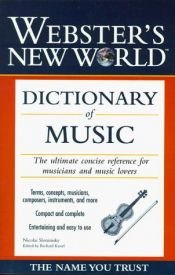 book cover of Webster's New World dictionary of music by Nicolas Slonimsky