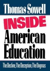 book cover of Inside American education by 토머스 소웰