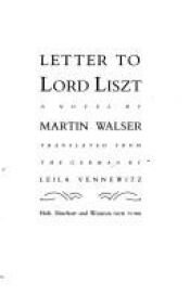 book cover of Brief aan Lord Liszt by Мартин Валзер