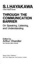 book cover of Through the Communication Barrier by S. I. Hayakawa