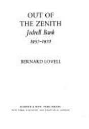 book cover of Out of the Zenith by Bernard Lovell