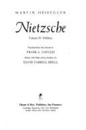 book cover of Nietzsche: Nihilism (Volume IV) by Мартин Хайдеггер