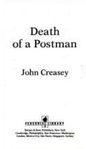 book cover of Death of a Postman by John Creasey