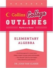 book cover of Elementary Algebra (Collins College Outlines) by Joan Van Glabek