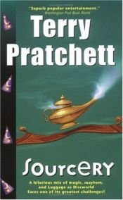 book cover of Sourcery by Terry Pratchett