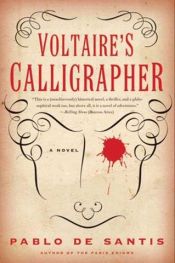 book cover of Voltaire's calligrapher by Pablo De Santis