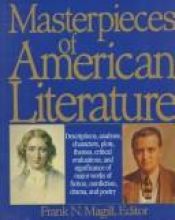 book cover of Masterpieces of American Literature (Masterpieces of ... Series) by Frank N. Magill