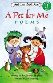 book cover of A pet for me by Lee Bennett Hopkins