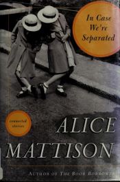 book cover of In Case We're Separated by Alice Mattison