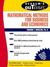 book cover of Schaum's Outline of Mathematical Methods for Business and Economics by Edward T. Dowling