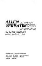book cover of Allen Verbatim: Lectures on Poetry, Politics, Consciousness by Алън Гинсбърг