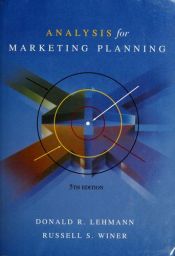 book cover of Analysis for Marketing Planning by Donald R. Lehmann