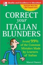 book cover of Correct Your Italian Blunders by Marcel Danesi