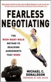 book cover of Fearless Negotiating by Michael C. Donaldson