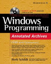 book cover of Windows Programming Annotated Archives by Herbert Schildt