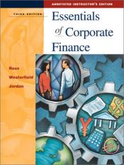 book cover of Essentials of Corporate Finance (Irwin by Stephen Ross