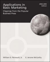 book cover of Applications in Basic Marketing 2004-2005 by Jr.,William Perreault