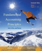 book cover of Fundamental Accounting Principles, Volume 1 by Kermit D Larson