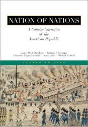 book cover of Nation of nations- A Concise Narrative of The American Republic, 4th by James West Davidson