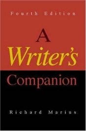 book cover of A writer's companion by Richard Marius