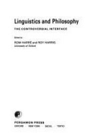 book cover of Linguistics and Philosophy: The Controversial Interface by Rom Harre