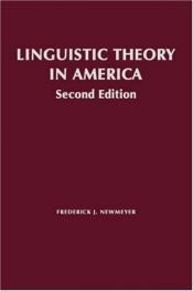 book cover of Linguistic theory in America by Newmeyer