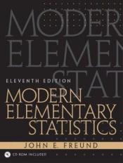 book cover of Modern elementary statistics by John E. Freund