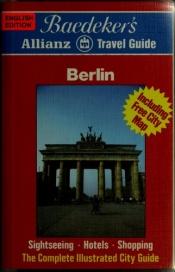 book cover of Baedeker Berlin (Baedekers City Guides) by Karl Baedeker
