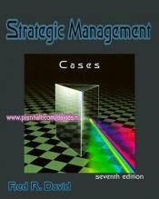 book cover of Cases in Strategic Management by Fred R. David
