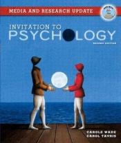 book cover of Invitation to Psychology, Media and Research Update by Carole Wade