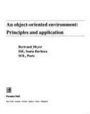 book cover of An object-oriented environment by バートランド・メイヤー