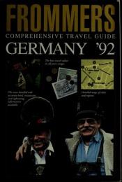 book cover of Germany (Frommer's Comprehensive Travel Guides) by Darwin Porter