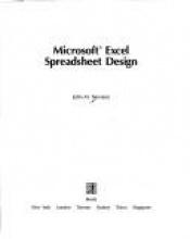 book cover of Microsoft Excel Spreadsheet Design: 22 Rules for Effective Writing and Editing Time After Time by John M. Nevison