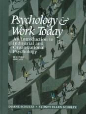 book cover of Psychology and Work Today by Duane P. Schultz