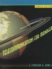 book cover of Telecommunications for Managers by Stanford H. Rowe