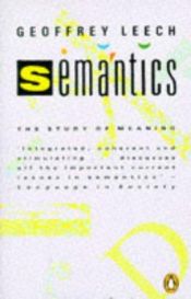 book cover of Semantics by Geoffrey N. Leech