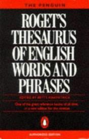 book cover of Thesaurus de Roget by Peter Mark Roget