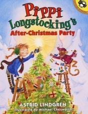 book cover of Pippi Langstrømpe plyndrer juletræ by Astrid Lindgren
