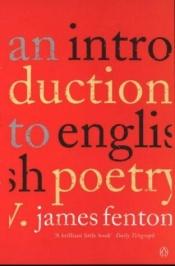 book cover of An Introduction to English Poetry by James Fenton