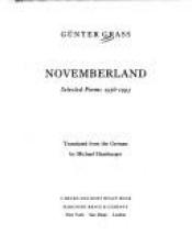 book cover of Novemberland: Selected Poems 1956-1993 by Гюнтер Грасс
