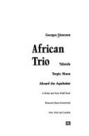 book cover of African trio by Georgius Simenon