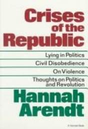 book cover of Crises of the Republic by Hannah Arendtová