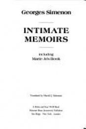 book cover of Intimate memoirs by Жорж Сіменон