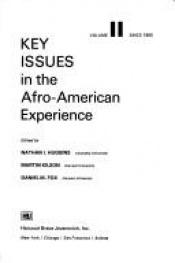 book cover of Key issues in the Afro-American experience by Nathan Huggins