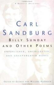 book cover of Billy Sunday and other poems by Carl Sandburg