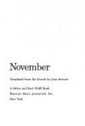 book cover of November (Harvest by Georges Simenon