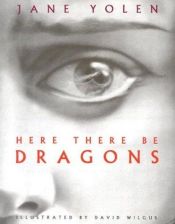 book cover of Here there be dragons by Jane Yolen